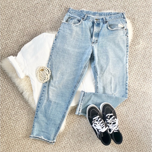 COPY - ✨LLBEAN Classic Vintage Super-Worn Broken-In Jeans Size 35x30 Unisex✨ - Picture 2 of 15